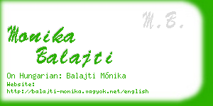 monika balajti business card